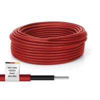 DIGITUS Solarkabel Installation 50m, 6mm² , Rot, PV-Kabel 1500V DC, UV-beständig & wetterfest