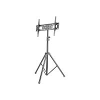 Techly Aufstellung - Stativ - für Flachbildschirm - Kunststoff, Stahl - Schwarz - Bildschirmgröße: 94-177.8 cm (37"-70")