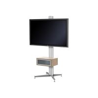SMS Flatscreen X FH T1455 - Aufstellung - neig- und schwenkbar - für Flachbildschirm - weiß, Aluminium - Bildschirmgröße: 101.6-139.7 cm (40"-55")