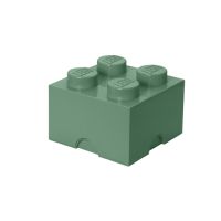 Room Copenhagen LEGO Storagge Brick 4, Aufbewahrungsbox, Grün, Monochromatisch, Quadratisch, Polypropylen (PP), 250 mm