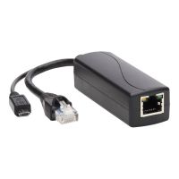 Eaton Tripp Lite Series PoE to USB Micro-B and RJ45 Active Splitter - 802.af, 48V to 5V 1A, Up to 328 ft. (100 m)