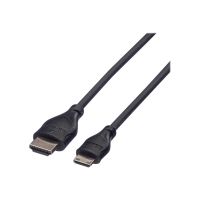 ROTRONIC-SECOMP Roline Green - Highspeed - HDMI-Kabel mit Ethernet - HDMI männlich zu 19 pin mini HDMI Type C männlich - 2 m - abgeschirmt - Schwarz - unterstützt 4K 30 Hz (3840 x 2160)