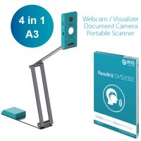 IRIS IRIScan Visualizer 7 + Readiris Dyslexic 2.0, 440 x 330 mm, 4160 x 3120 DPI, 24 Bit, Graustufen, Monochrom, 10 cm, 0°, 180°, Auto