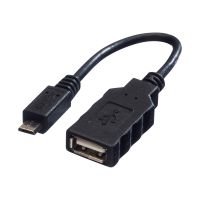ROLINE USB-Kabel - Micro-USB Typ B (M) zu USB (W)