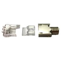 CommScope MP-6S-B-5, RJ45, Edelstahl, Transparent, Edelstahl, Cat6, Nickel/Gold, Vernickeltes Phosphorbronze