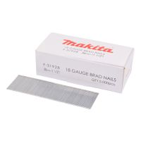 Makita F-31928, Versenknagel, Galvanisiertes Metall, Holz, Flachkopf, Metallisch, 32 mm
