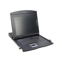 DIGITUS 17" LCD KVM-Konsole, 8-Port VGA, US-Tastatur