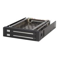 StarTech.com SATA Wechselrahmen 3,5 Zoll trägerlos - Mobiles Festplatten Speicher Rack für 2x 6,4cm (2,5)