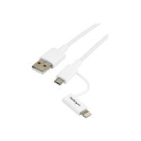 StarTech.com 1m Apple Lightning oder Micro USB auf USB Kabel für iPhone / iPad / iPod