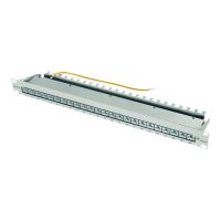 Telegärtner Karl Gärtner Telegärtner MPP24-HS K - Patch Panel - CAT 6a - STP - RJ-45 X 24 - Hellgrau, RAL 7035 - 1U - 48.3 cm (19")