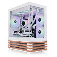 Thermaltake View 170 WS ARGB Snow, Micro Tower, PC, Weiß, micro ATX, Mini-ITX, SPCC, Gehärtetes Glas, Gaming