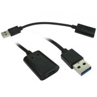 Origin Storage CAB-USBAM-USBCF, 0,15 m, USB A, USB C, USB 2.0, Schwarz