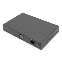 DIGITUS 16-Port Gigabit PoE Netzwerkswitch, 19 Zoll, unmanaged, 2 Uplink Ports, SFP
