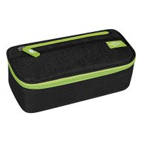 WEDO 24243011, Weiches Federmäppchen, Polyester, Schwarz, Grün, Einfarbig, Reißverschluss, 230 mm