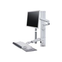 Ergotron LX Wall Mount System - Befestigungskit (Wandarm, Maushalterung, Tastaturarm, Handgelenkkissen)