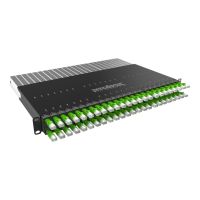 PATCHBOX Plus 365 STP - Kabelmanagementsystem mit selbst einziehenden Patchkabeln - CAT 6 - STP - RJ-45 X 24 - grün - 1U - 48.3 cm (19")