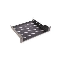 ROLINE Rack - Regal - Tiefe 200 mm - RAL 9005, Jet Black - 1U - 25.4 cm (10")