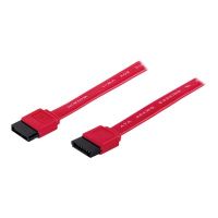 Manhattan SATA Data Cable, 7-Pin, 50cm, Male to Male, 6 Gbps, Red, Lifetime Warranty, Polybag - SATA-Kabel - SATA (M)