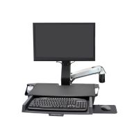 Ergotron Befestigungskit (Handgelenkkissen, Schienenmontage Halterungsset, Mausablage zum Herausziehen, höhenverstellbare Halterung, Ablage für Barcode-Scanner und Maus, Combo Schwenkarm, Arbeitsfläche mit Tastaturablage) - für LCD-Display / PC-Ausrüstung
