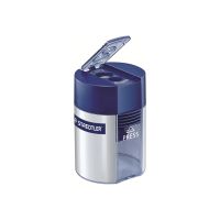 STAEDTLER Spitzdose - 2 Löcher - Blau/Silber