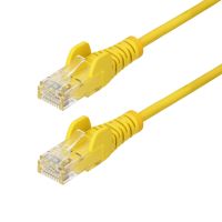 StarTech.com N6PAT25CMYLS, 0,25 m, Cat6, U/UTP (UTP), RJ-45, RJ-45, Gelb