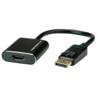 ROLINE 12.03.3164, 0,15 m, DisplayPort, HDMI Typ A (Standard), Männlich, Weiblich, Gerade