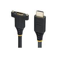 StarTech.com Startech - High Speed - HDMI-Verlängerungskabel mit Ethernet - HDMI männlich zu HDMI weiblich - 2 m - Schwarz - Panelmontage, 1440p (UWQHD)