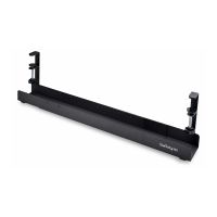 StarTech.com Under Desk Cable Management Tray, Clamp-on Installation