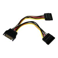 StarTech.com SATA Y-Stromkabel Power Cable Splitter S-ATA Powerkabel (15pin)