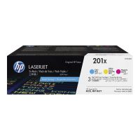 HP 201X - 3er-Pack - Hohe Ergiebigkeit - Gelb, Cyan, Magenta - original - LaserJet - Tonerpatrone (CF253XM)