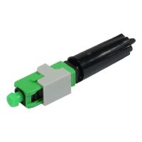 Synergy 21 LWL-FTTH-Kabel, zbh. Feldkonfektionierbarer Stecker, SC(APC) für 0,9mm SM 9/125u Kabel, 10-Pack, SC/APC, Männlich, Schwarz, Grün, 9 µm, 125 µm, 0,9 mm