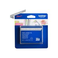 Brother TZe-MQL35 - Matt - Weiß auf Hellgrau - Rolle (1,2 cm x 5 m)
