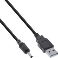 InLine USB DC Stromadapterkabel - USB A Stecker zu DC 3,5x1,35mm 1m