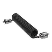 Compulocks Dual Head Coiled Keyed Cable Lock