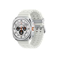 Samsung Galaxy Watch Ultra - 47 mm - Titanweiß - intelligente Uhr mit Marineband - Gummi - weiß - Bandgröße: S/M/L - Anzeige 3.73 cm (1.5")