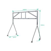 Yealink Wagen - für 2 LCD-Displays - Bildschirmgröße: 165.1 cm (65")