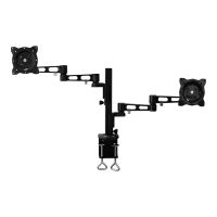 LogiLink Befestigungskit - einstellbarer Arm - für 2 Monitore - Aluminium - Bildschirmgröße: 33-66 cm (13"-26")