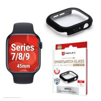 E.V.I. 02131, Displayschutz, Smartwatch, Transparent, Apple, Apple Watch 10 (42mm), Polycarbonat (PC), Gehärtetes Glas
