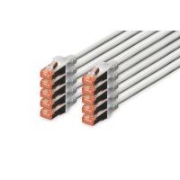 DIGITUS CAT 6 S/FTP Patchkabel, 10 Stück