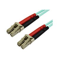 StarTech.com 15m OM3 LC to LC Multimode Duplex Fiber Optic Patch Cable - Aqua - 50/125 - LSZH Fiber Optic Cable - 10Gb (A50FBLCLC15)