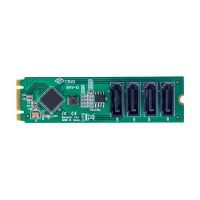 StarTech.com 4-Port M.2 to SATA Adapter Card, M.2 PCIe 3.0 to SATA HDD/SSD Expansion Card, ASM1064 Chipset, M.2 NVMe to 4x HDD/SSD for Windows/macOS/Linux