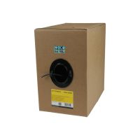StarTech.com 1000 ft Bulk Roll of Black CMR Cat5e Solid UTP Riser Cable - Cat 5e Riser Cable - Cat.5e CMR Ethernet Cable - 24 AWG - Black (WIR5ECMRBK)
