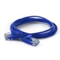 WANTEC 7241, 0,25 m, Cat6a, U/UTP (UTP), RJ-45, RJ-45, Blau