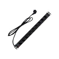 ROLINE Steckdosenleiste (Rack - einbaufähig) - 250 V - 3600 Watt - Ausgangsanschlüsse: 9 - 1U - 48.3 cm (19")