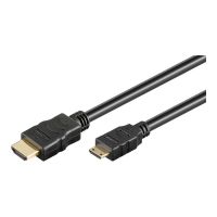 Wentronic goobay - HDMI-Kabel mit Ethernet - 19 pin mini HDMI Type C männlich zu HDMI männlich
