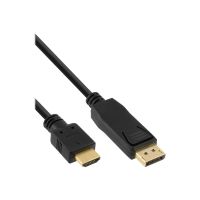 InLine 20er B-Pack DisplayPort / HDMI Konverter Kabel - schwarz - 3m