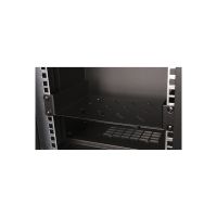 ROLINE Rack - Regal - 150 mm tief - RAL 9005, Jet Black - 1U - 48.3 cm (10")