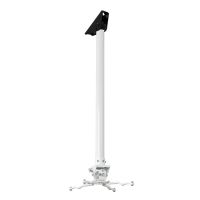 B-TECH BT899-FD150/BW, Zimmerdecke, 25 kg, Schwarz, Weiß, 360°, -13 - 13°, 1654 mm