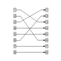 Wentronic Crossover-Adapter - RJ-45 (M) zu RJ-45 (W)
