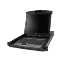 APC LCD Console - KVM-Konsole mit KVM-Switch - 16 Anschlüsse - PS/2 - 43.2 cm (17")
